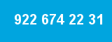 922 674 22 31 922 674 22 31